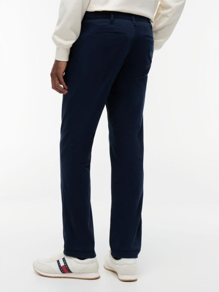 Blue Scanton Chino Twill Cu Croiala Slim  Barbati