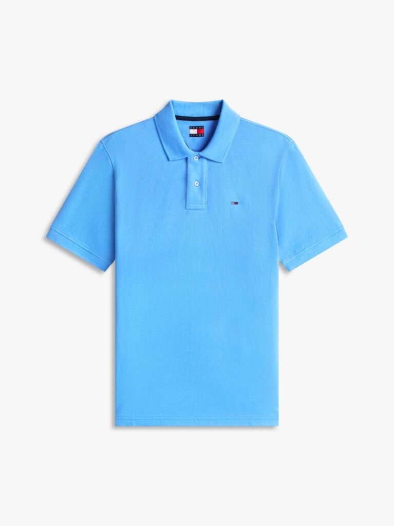 Blue Polo Pique Cu Steag Hilfiger Croiala Regular   Barbati