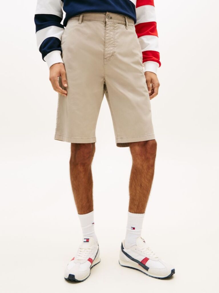 Beige Otis Twill Chino Shorts  Men