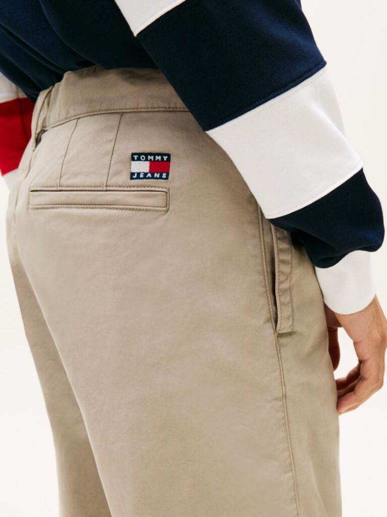 Beige Otis Twill Chino Shorts  Men