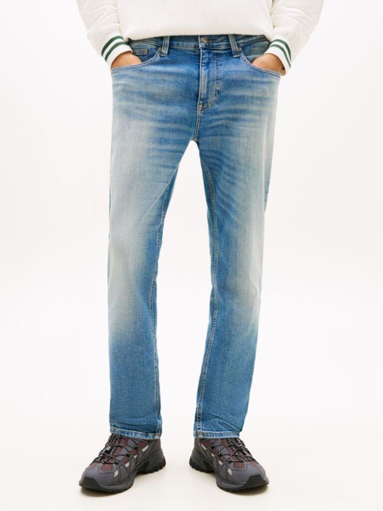 Denim Austin Whiskered Slim Tapered Leg Jeans  Men