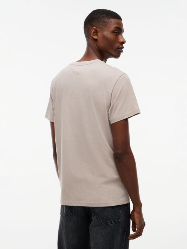 Maro T-Shirt Cu Croiala Slim Logo Si Guler Crew  Barbati