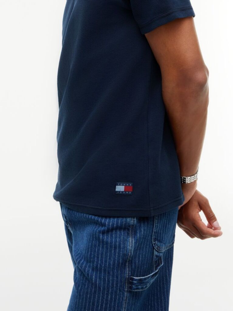 Blue T-Shirt Tricotat Ottoman   Barbati