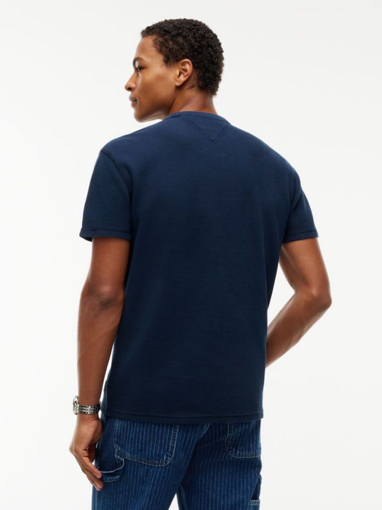 Blue T-Shirt Tricotat Ottoman   Barbati