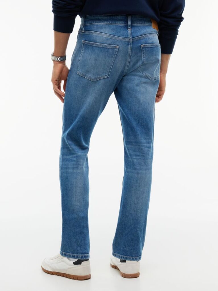 Denim Blugi Austin Faded Cu Croiala Tapered Slim  Barbati