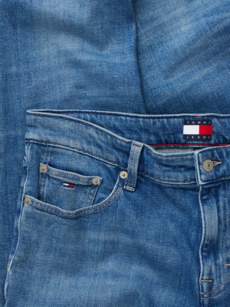 Denim Blugi Austin Faded Cu Croiala Tapered Slim  Barbati