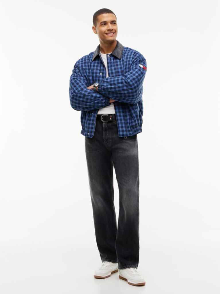 Denim Blugi Otis Negri Faded Cu Croiala Dreapta  Barbati