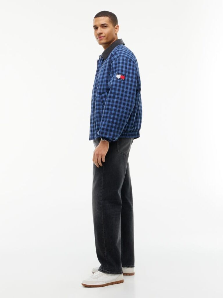 Denim Blugi Otis Negri Faded Cu Croiala Dreapta  Barbati