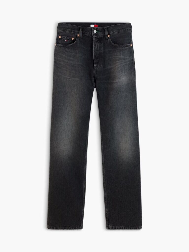 Denim Blugi Otis Negri Faded Cu Croiala Dreapta  Barbati