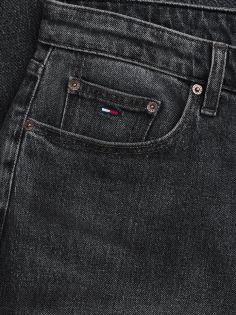 Denim Blugi Otis Negri Faded Cu Croiala Dreapta  Barbati