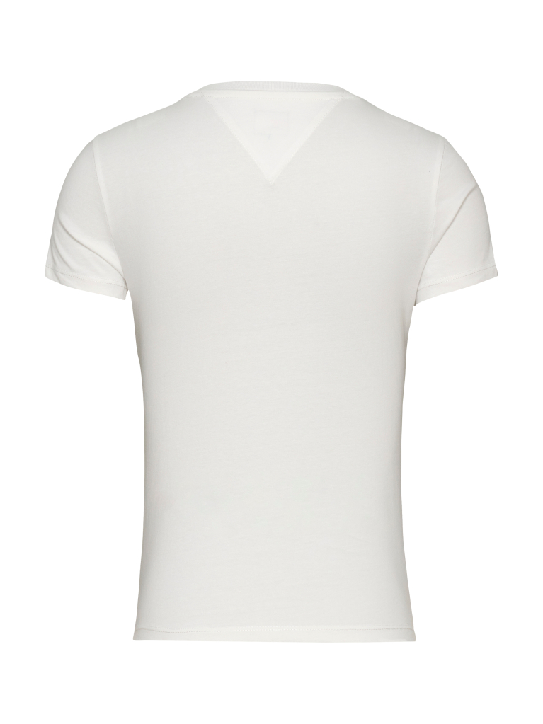 Bej Tricou Esential Cu Croiala Slim Si Logo  Femei
