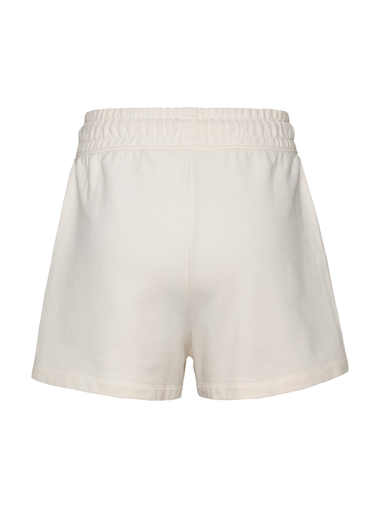 Alb Pantaloni Scurti Relaxate Din Material De Trening  Femei