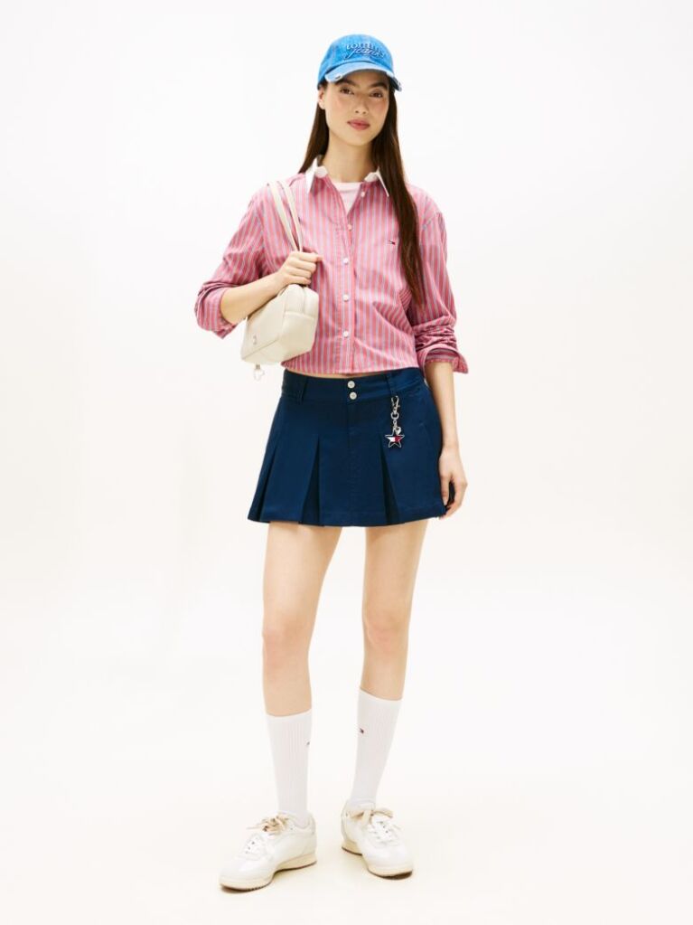 Multi Camasa Din Poplin Cropped Cu Croiala Lejera  Femei