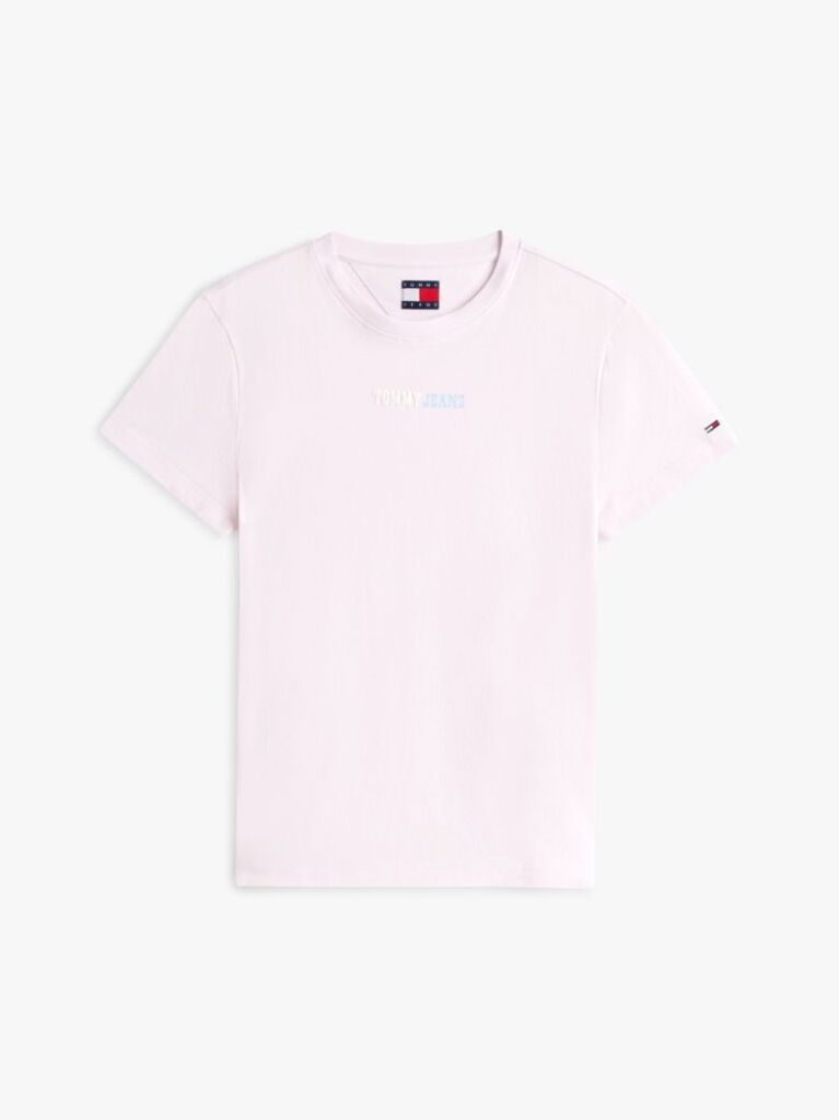 Pink Logo Crew Neck T-Shirt  Women