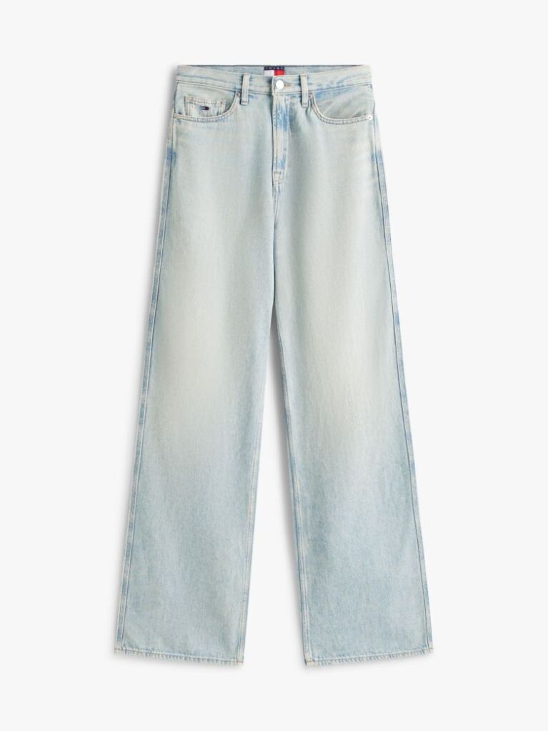 Denim Blugi Claire Cu Talie Inalta Si Picior Larg  Femei
