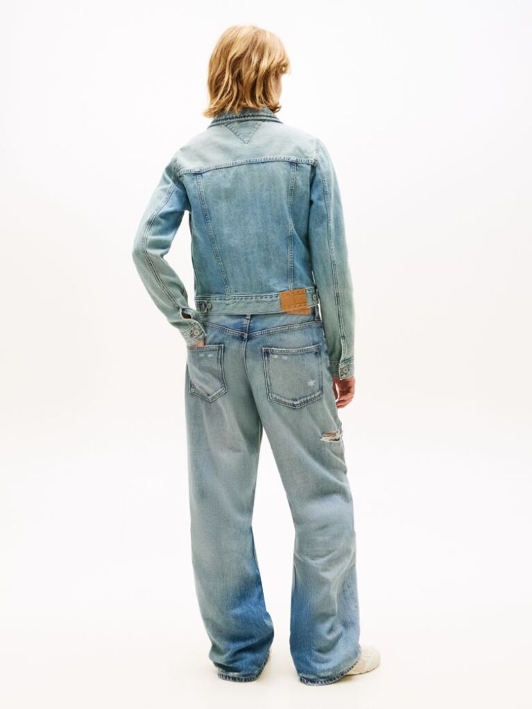 Denim Faded Denim Relaxed Trucker Jacket  Women