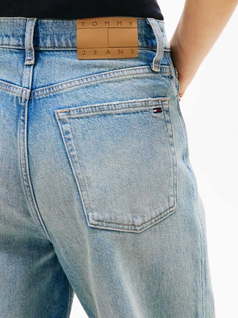 Denim Blugi Claire Cu Talie Inalta Si Picior Larg  Femei
