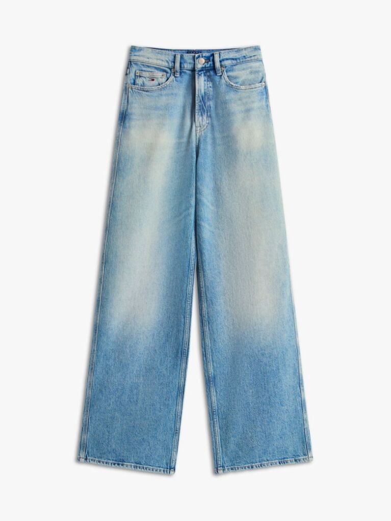 Denim Blugi Claire Cu Talie Inalta Si Picior Larg  Femei