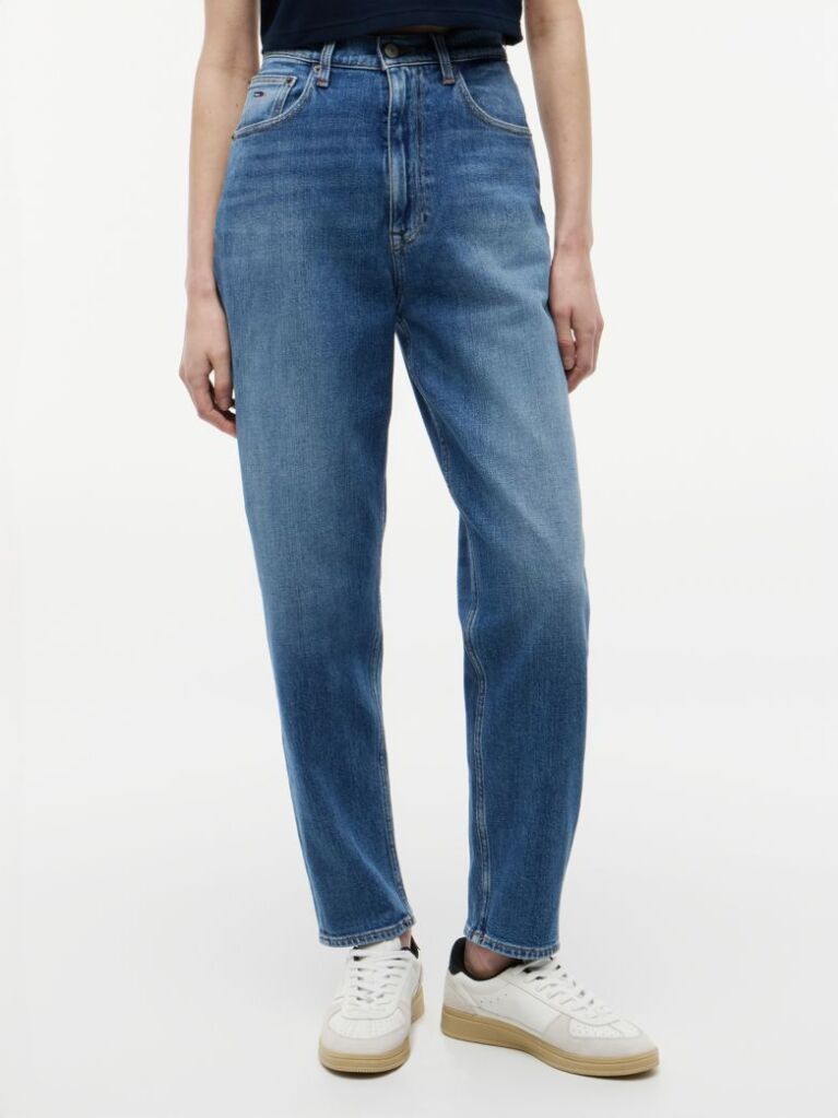 Denim Blugi Mom Jeans Tapered Ultra Inalti  Femei