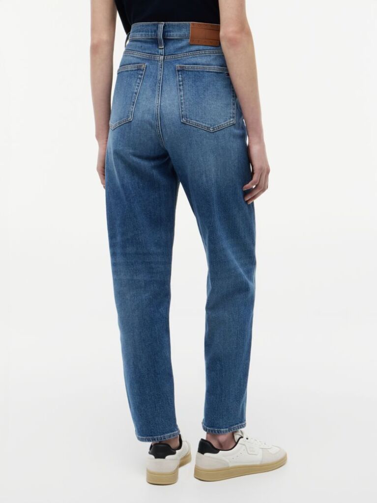 Denim Blugi Mom Jeans Tapered Ultra Inalti  Femei