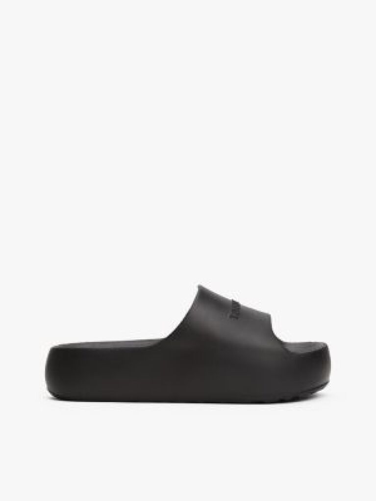 Negru Sandale Platform Tip Pool Cu Logo  Femei
