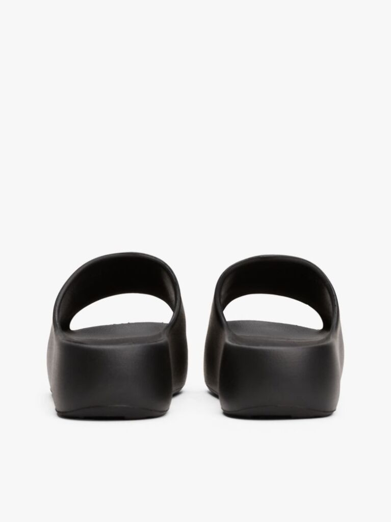 Negru Sandale Platform Tip Pool Cu Logo  Femei