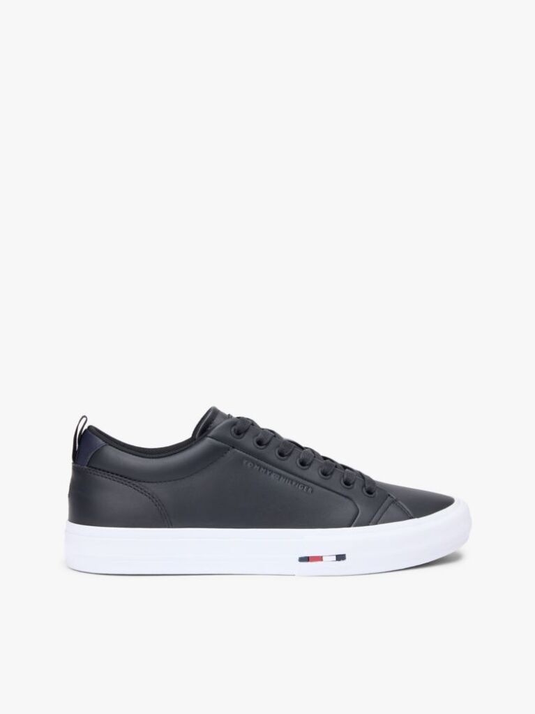 Negru Adidasi Cu Talpa Din Piele In Contrast De Culori  Barbati