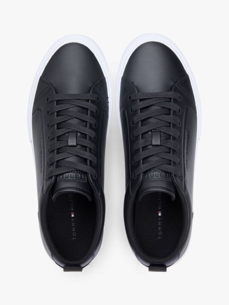 Negru Adidasi Cu Talpa Din Piele In Contrast De Culori  Barbati