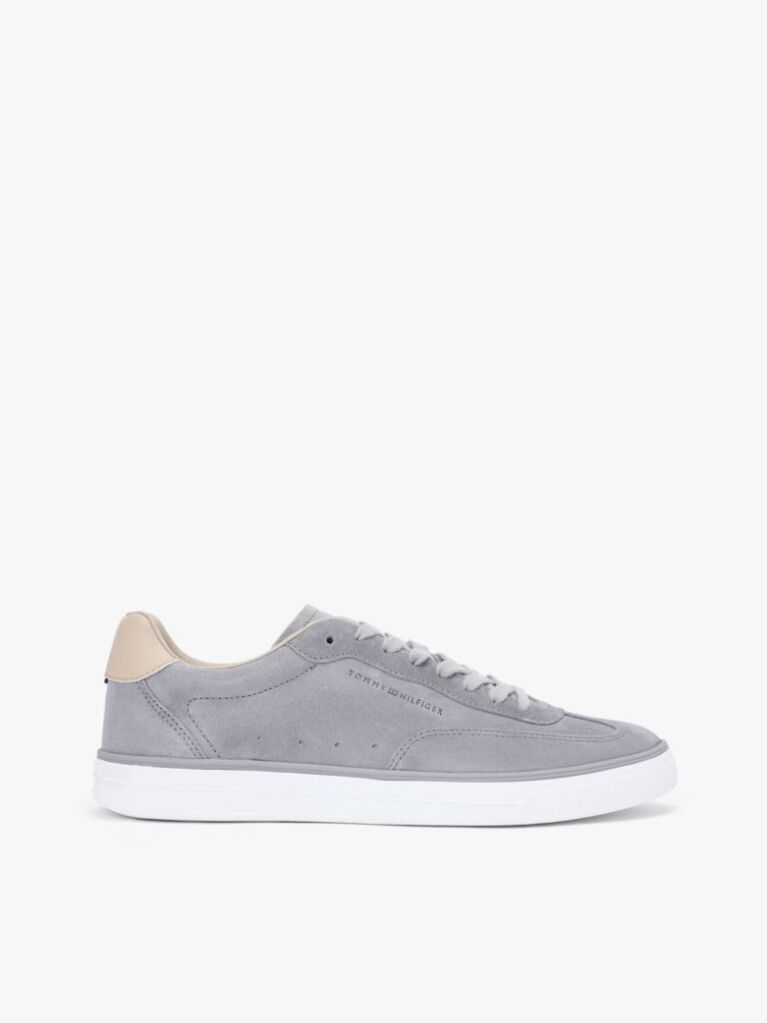 Gri Adidasi Din Piele Suede Cu Logo Luxe  Barbati