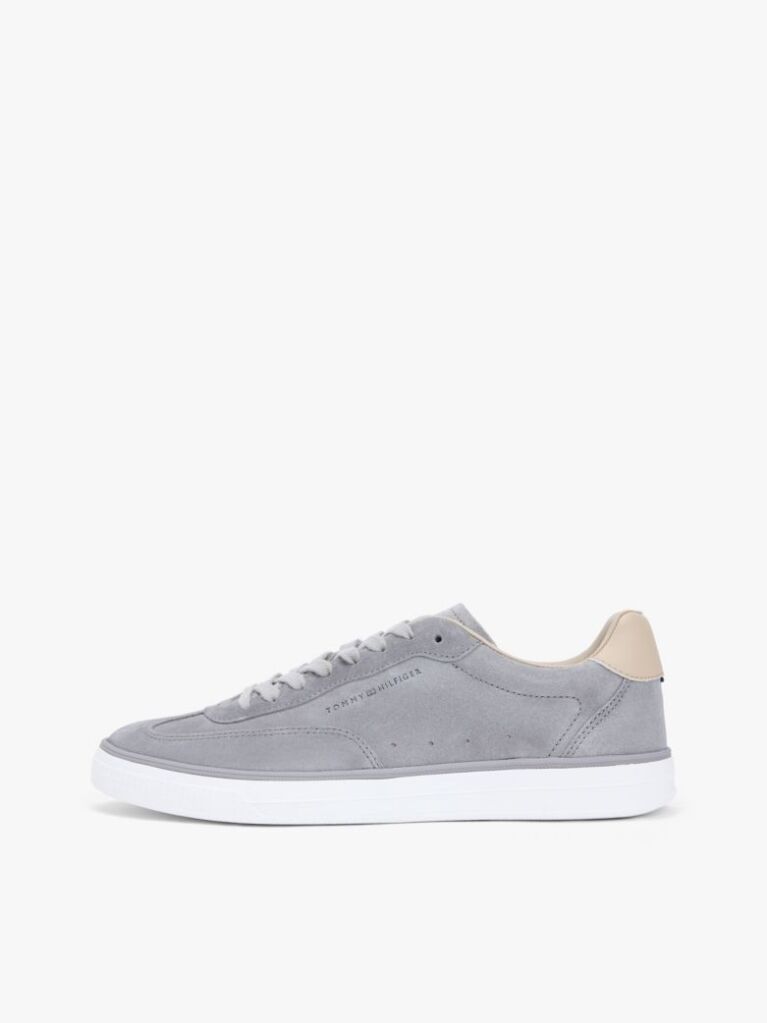 Gri Adidasi Din Piele Suede Cu Logo Luxe  Barbati