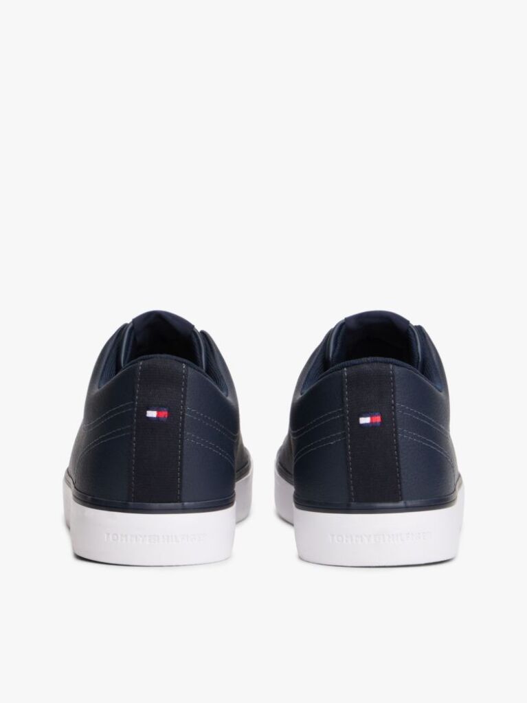 Blue Logo Canvas Trainers  Men