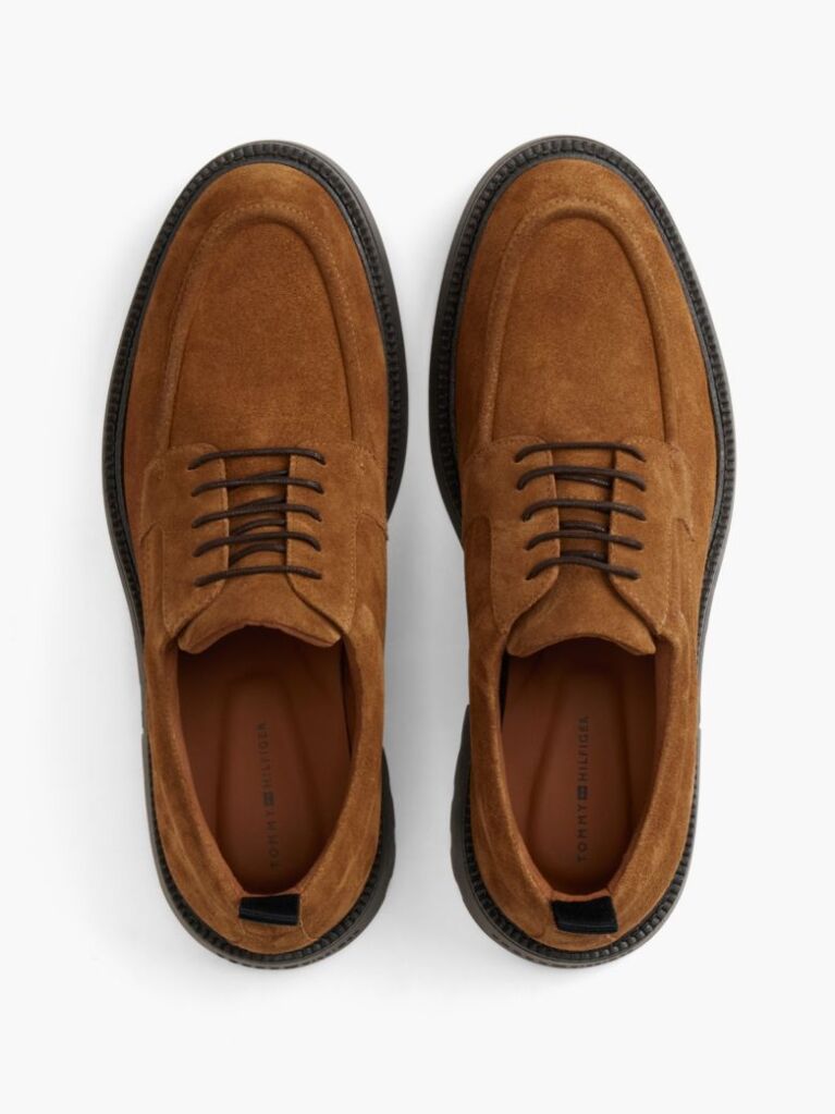 Maro Loaferi Derby Din Suede Cu Sireturi  Barbati