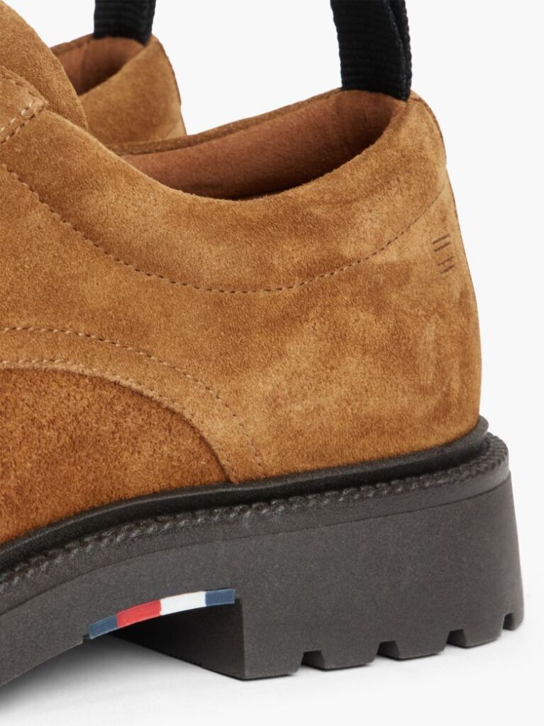 Maro Loaferi Derby Din Suede Cu Sireturi  Barbati