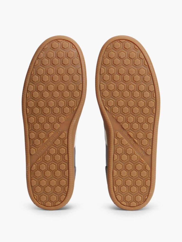 Blue Adidasi Din Piele Cu Texturi Mixte  Barbati