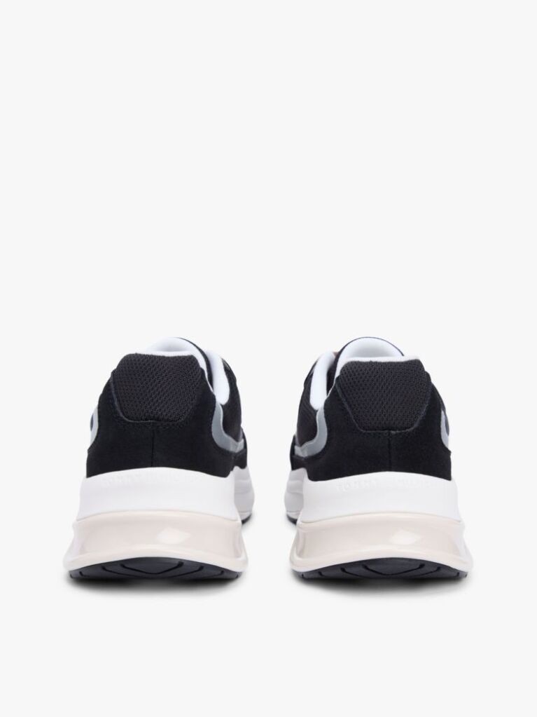 Negru Adidasi Chunky Din Piele Suede Cu Sireturi  Femei