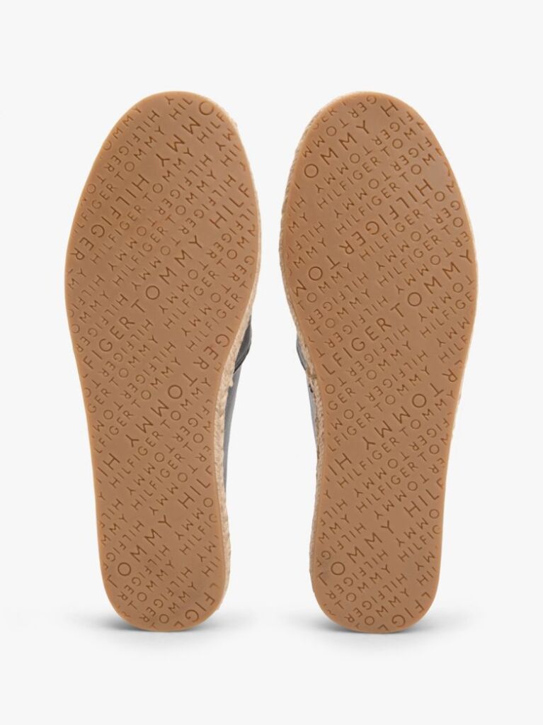 Black TH Monogram Leather Espadrilles  Women