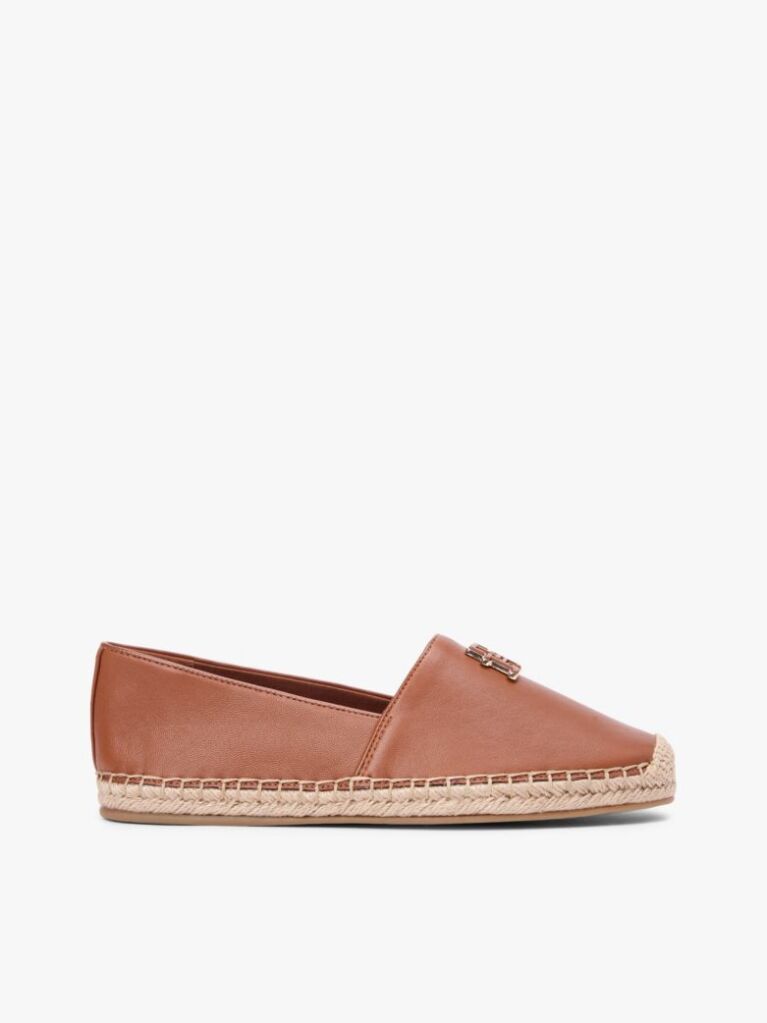 Brown TH Monogram Leather Espadrilles  Women