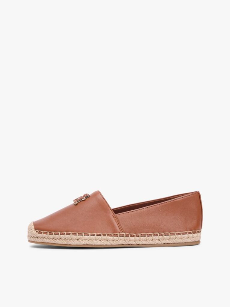 Brown TH Monogram Leather Espadrilles  Women