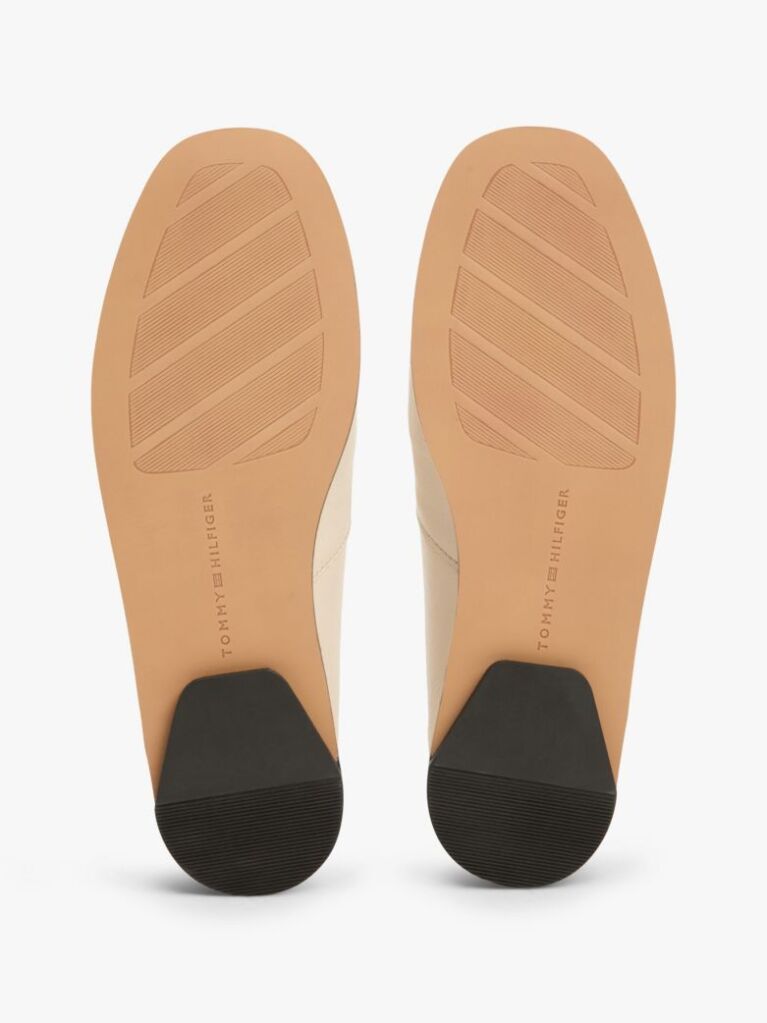 Beige TH Monogram Leather Oxford Shoes  Women