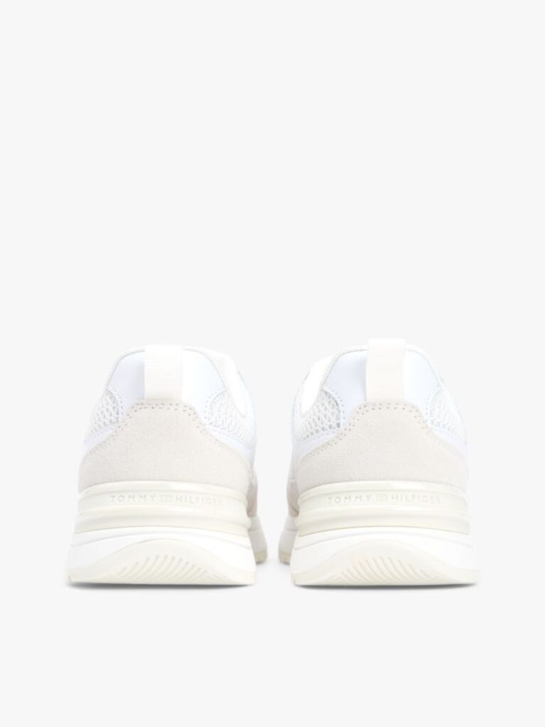 Alb Adidasi Tonal TH Monogram Cu Textura Mixta  Femei