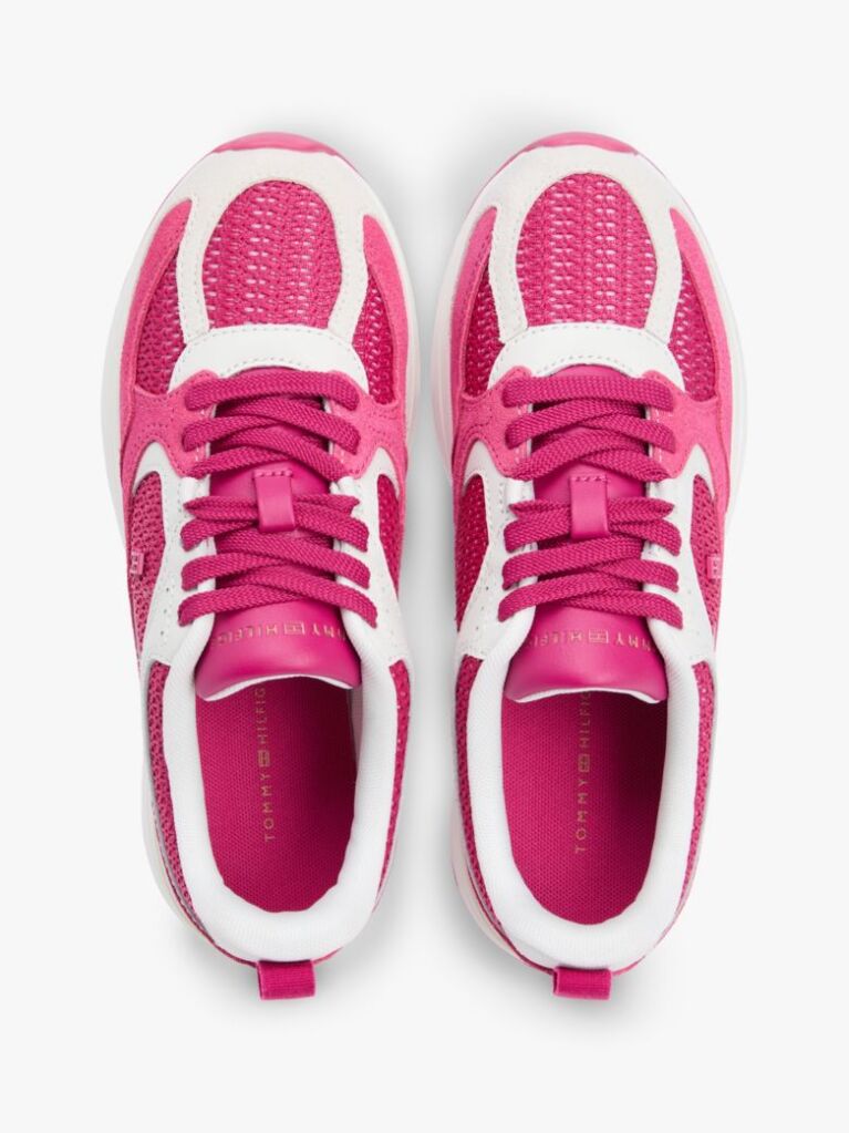 Multi Tonal TH Monogram Mixed Texture Trainers  Women