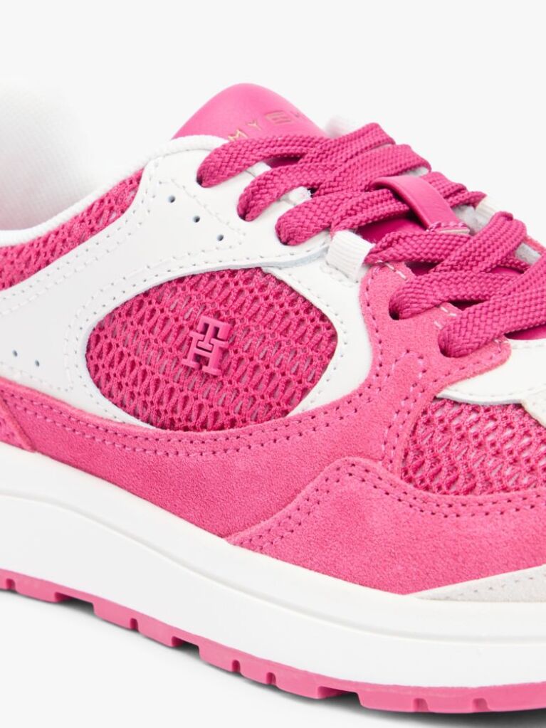 Multi Tonal TH Monogram Mixed Texture Trainers  Women