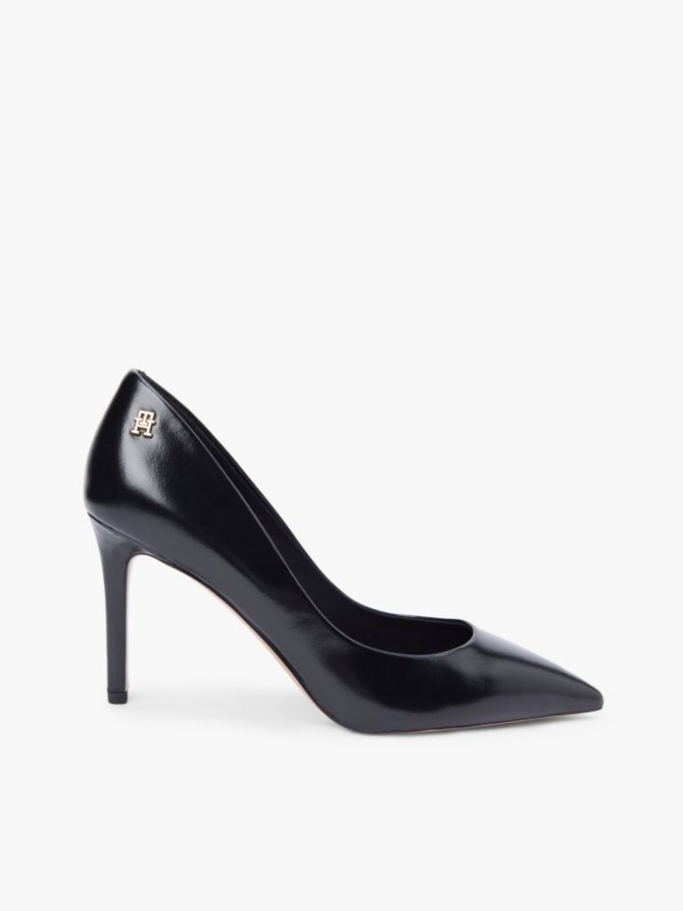 Negru Pantofi Cu Toc Stiletto Din Piele Cu Varf Ascutit  Femei