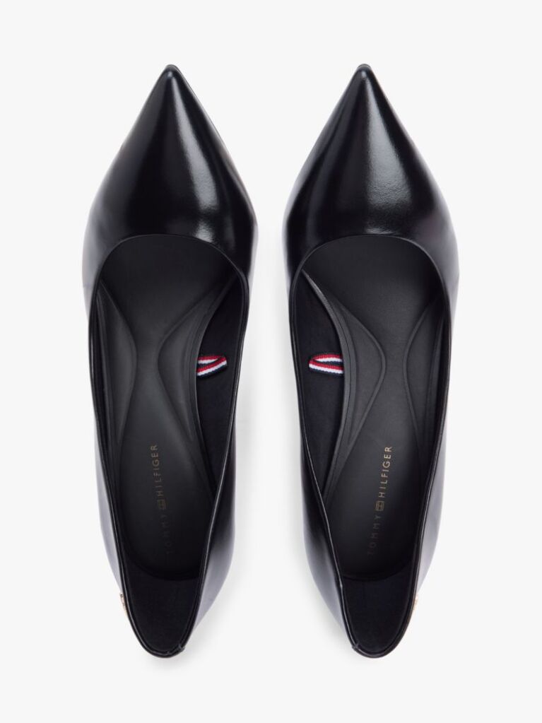 Negru Pantofi Cu Toc Stiletto Din Piele Cu Varf Ascutit  Femei