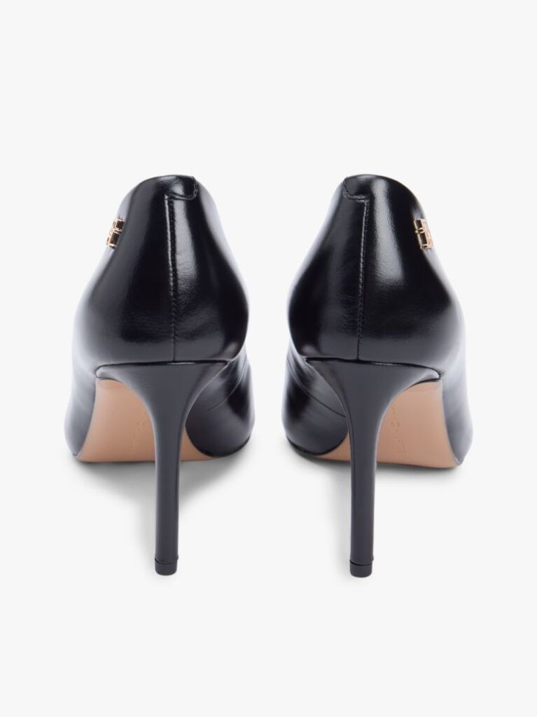 Negru Pantofi Cu Toc Stiletto Din Piele Cu Varf Ascutit  Femei