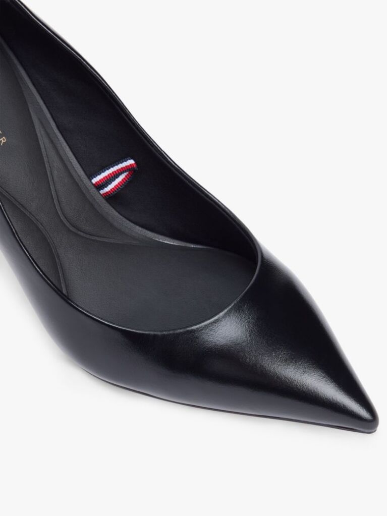 Negru Pantofi Cu Toc Stiletto Din Piele Cu Varf Ascutit  Femei