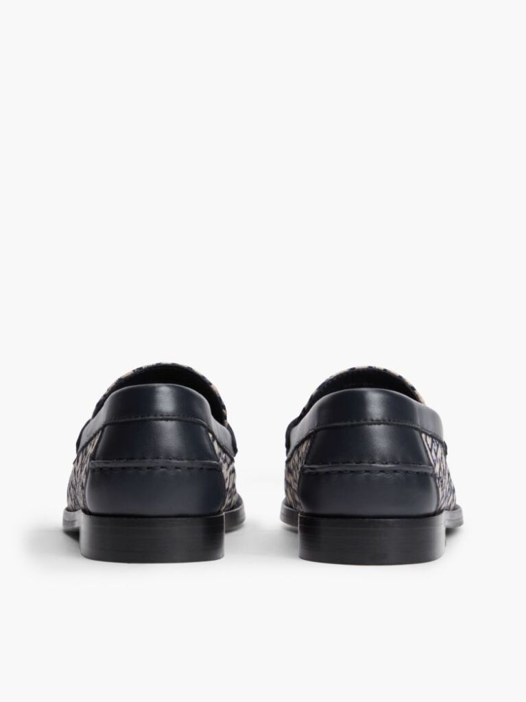 Blue Mocasini Penny Cu Monograma TH  Femei