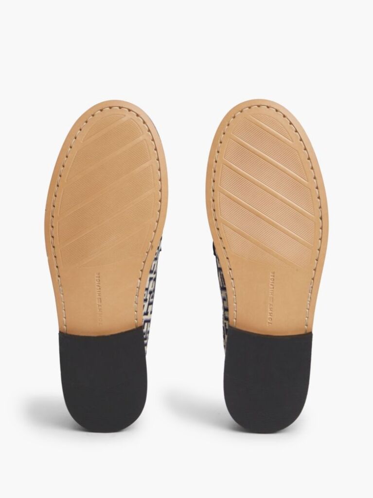 Blue Mocasini Penny Cu Monograma TH  Femei