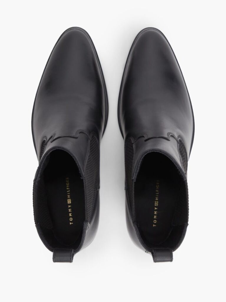 Negru Botine Chelsea Western Din Piele  Femei