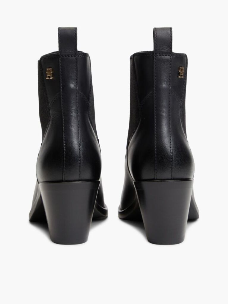 Negru Botine Chelsea Western Din Piele  Femei